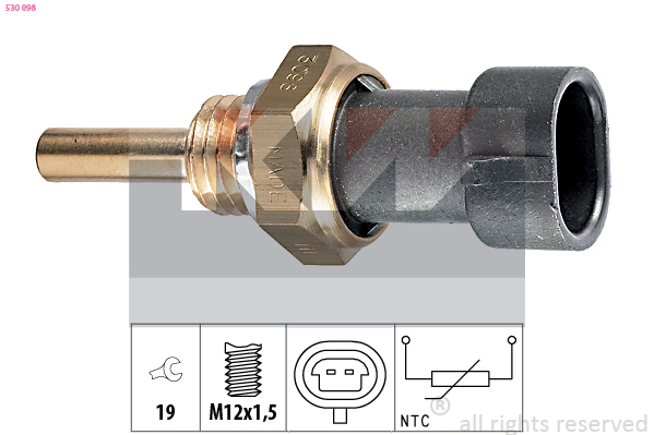 Senzor,temperatura ulei 530 098 KW